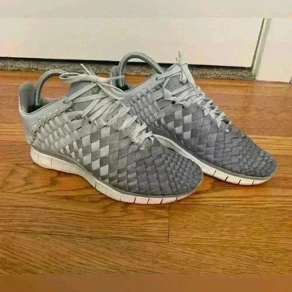 Nike Women Light Grey Low-Tops & Sneakers Textile Fibers, Women’s size 8.5 - Picture 4 of 14